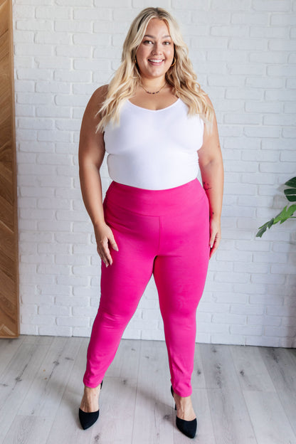 Pantalones Magic Skinny de 28" en rosa intenso