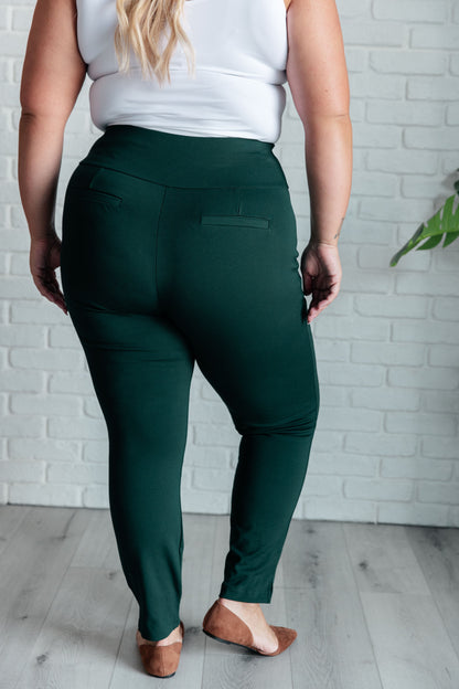 Pantalones Magic Skinny de 28" en verde cazador