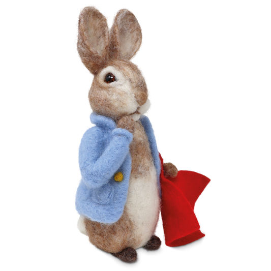 Peter Rabbit y su kit de fieltro de aguja con pañuelo de bolsillo