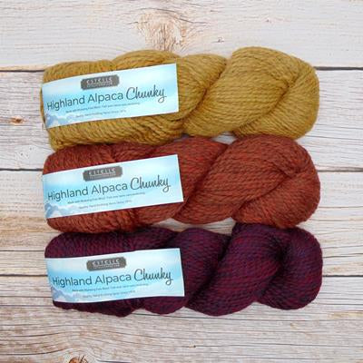 River House Scarf Kit in Estelle Highland Alpaca Chunky