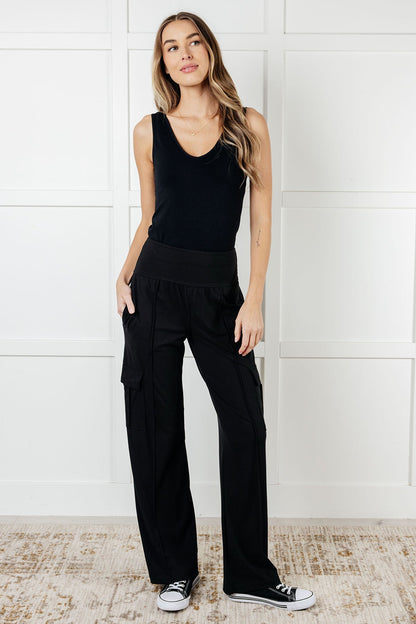 Pantalones cargo Race to Relax en negro