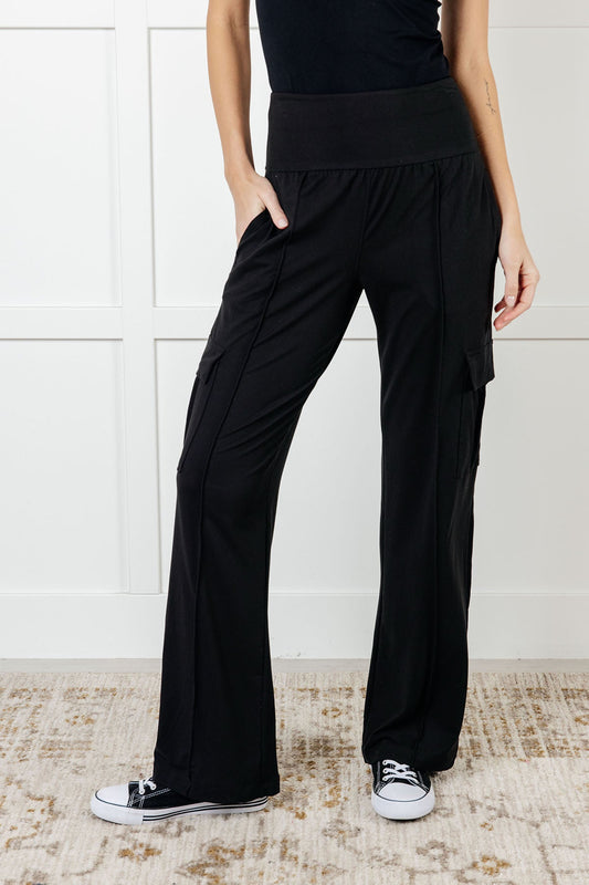 Pantalones cargo Race to Relax en negro