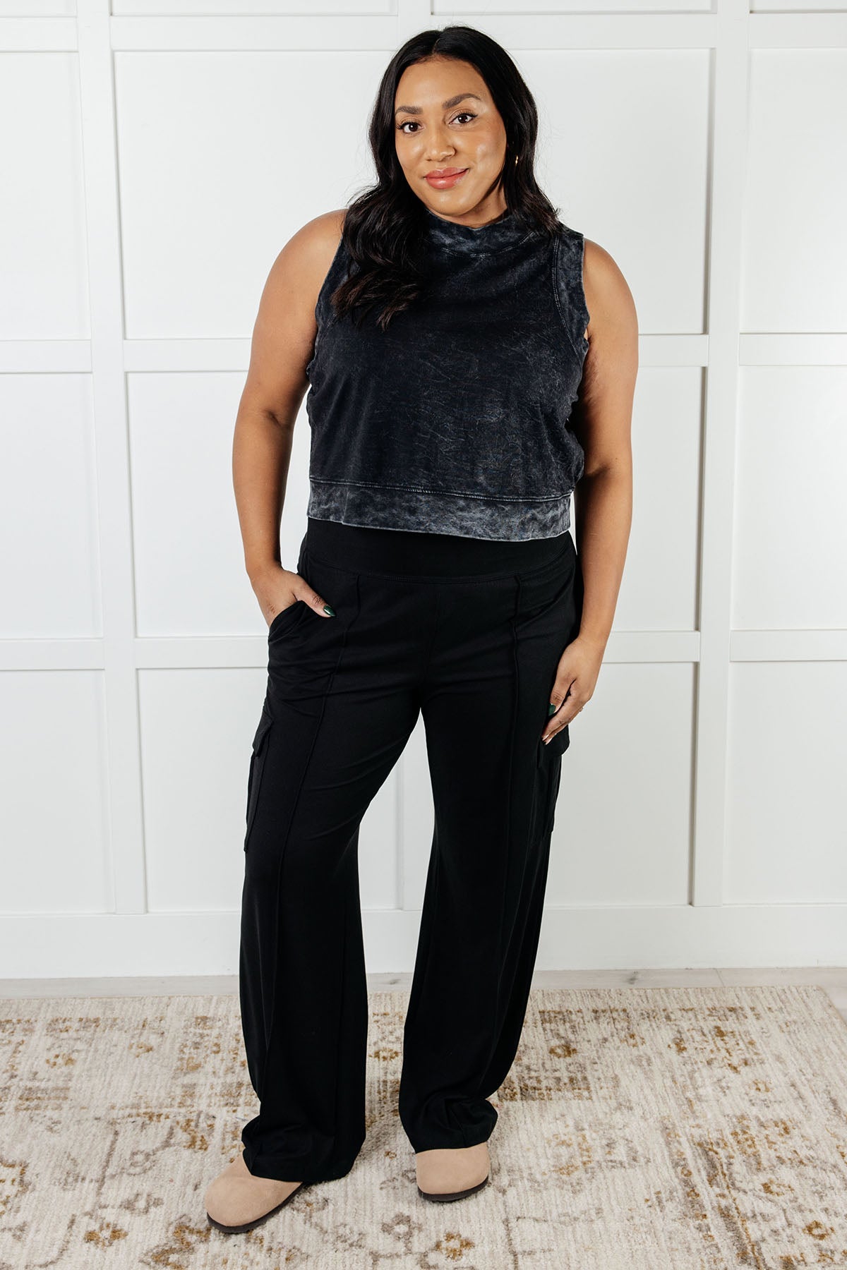 Pantalones cargo Race to Relax en negro