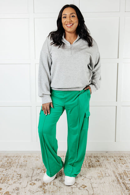 Pantalones cargo Race to Relax en verde esmeralda