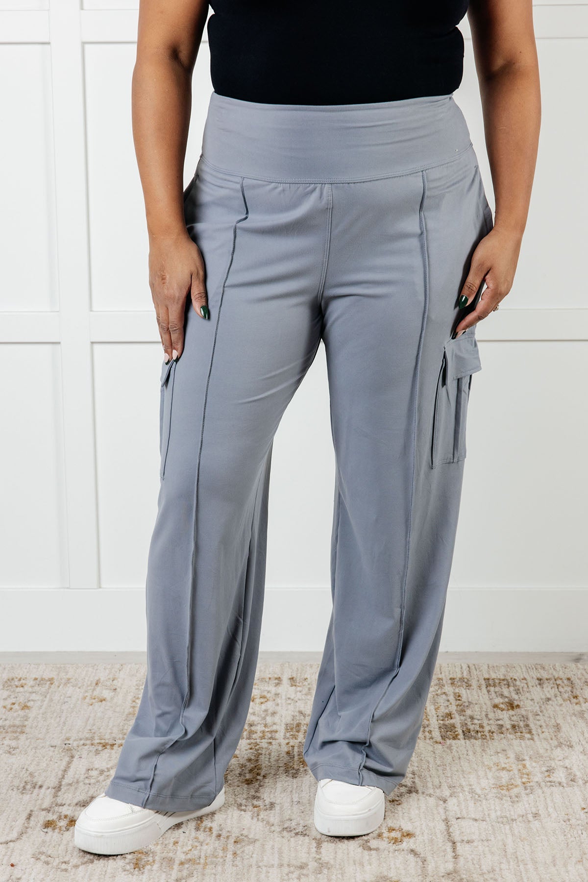 Pantalones cargo Race to Relax en gris rinoceronte
