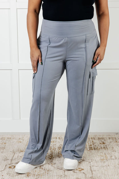Pantalones cargo Race to Relax en gris rinoceronte