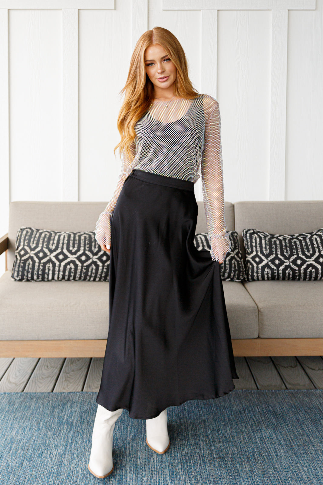 Falda larga Timeless Tale en negro