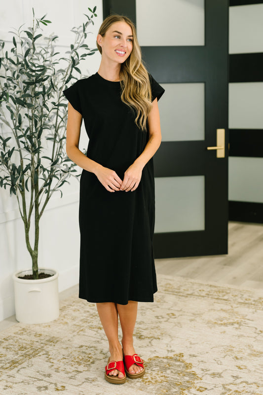 Vestido casual dulce como ese en negro