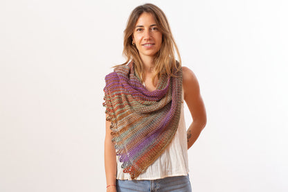 Tarla Shawl Kit in Urth Uneek Cotton DK