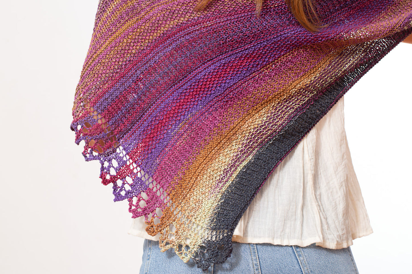 Tarla Shawl Kit in Urth Uneek Cotton DK