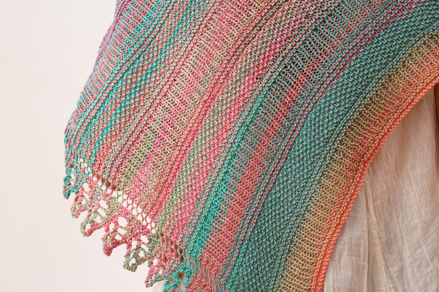 Tarla Shawl Kit in Urth Uneek Cotton DK