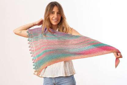 Tarla Shawl Kit in Urth Uneek Cotton DK