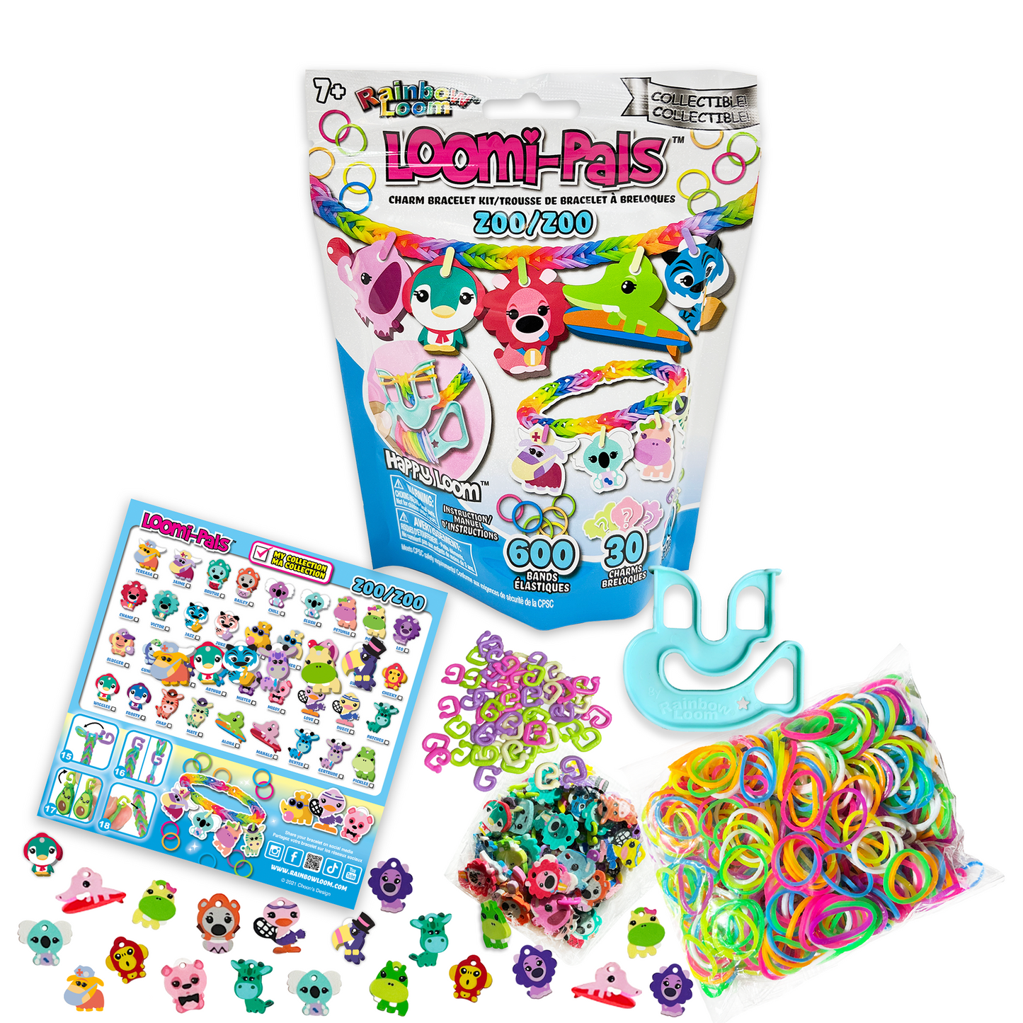 Kit de pulseras con dijes Loomi-Pals® - Zoo