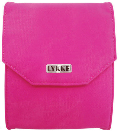 Juego de agujas circulares intercambiables Lykke Blush de 5" para principiantes - Efecto denim fucsia