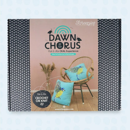 Scheepjes Dawn Chorus CKAL: Kit de cojines de herrerillo azul