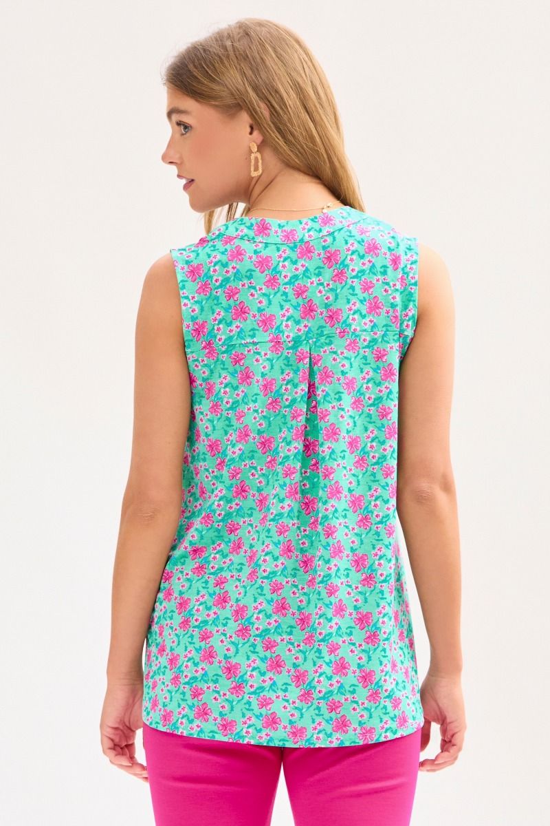 Camiseta sin mangas Dear Scarlett Lizzy en color menta