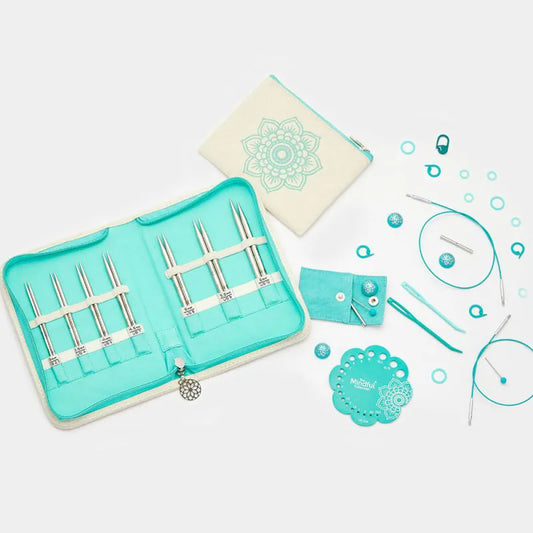 Knitter's Pride Mindful Kindness Juego de agujas de encaje intercambiables de 4"