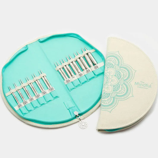 Knitter's Pride Mindful Warmth Juego de agujas de encaje intercambiables de 4"