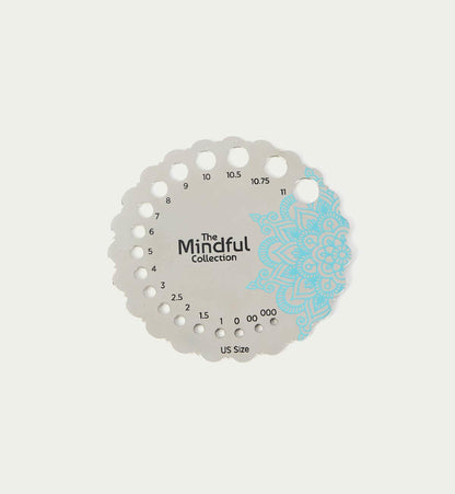 Knitter's Pride Mindful Collection Silver-Plated Needle Gauge