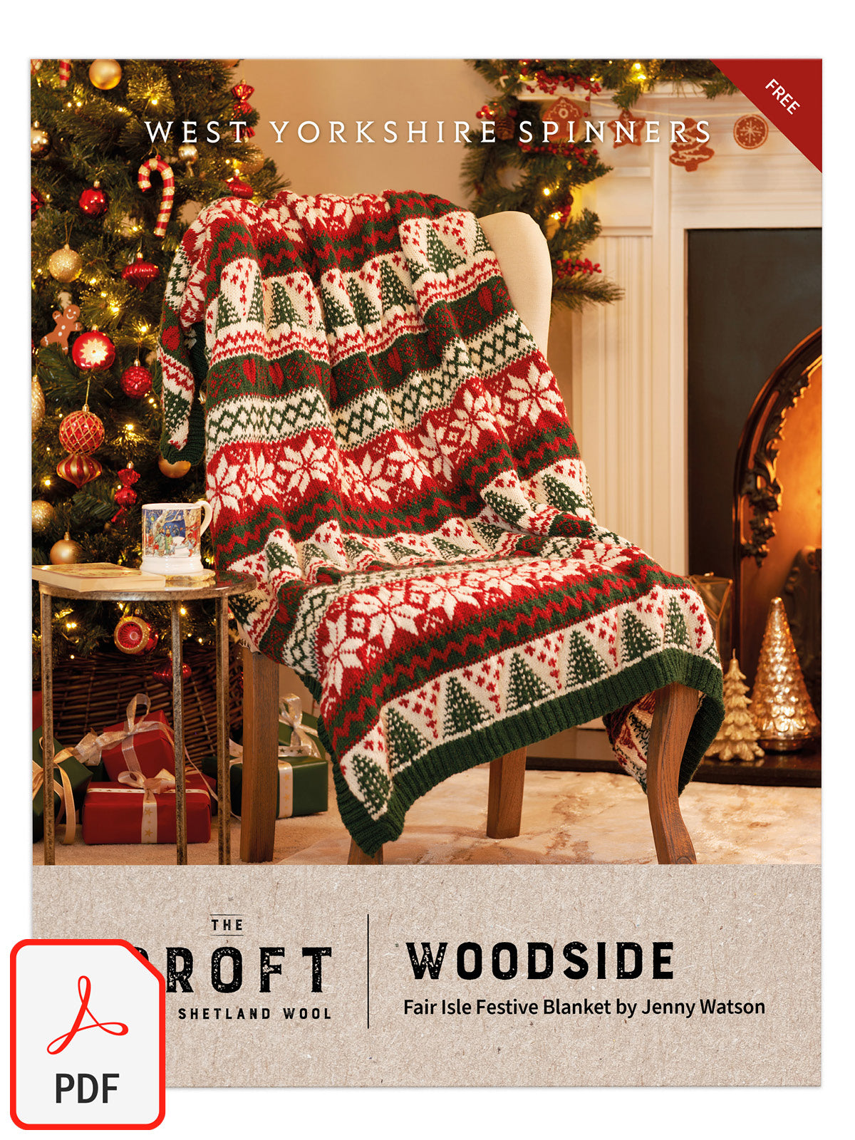 West Yorkshire Spinners Woodside Blanket Kit in The Croft Aran