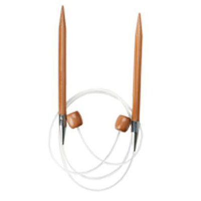 ChiaoGoo Bamboo Patina 20" Aguja de tejer flexible de un solo punto