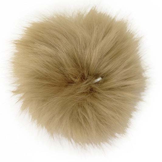 Unique Craft Pom Pom w/ Loop - Brown