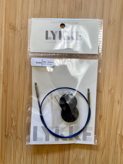 LYKKE Blue Swivel Cords for 3.5" Interchangeable Needles