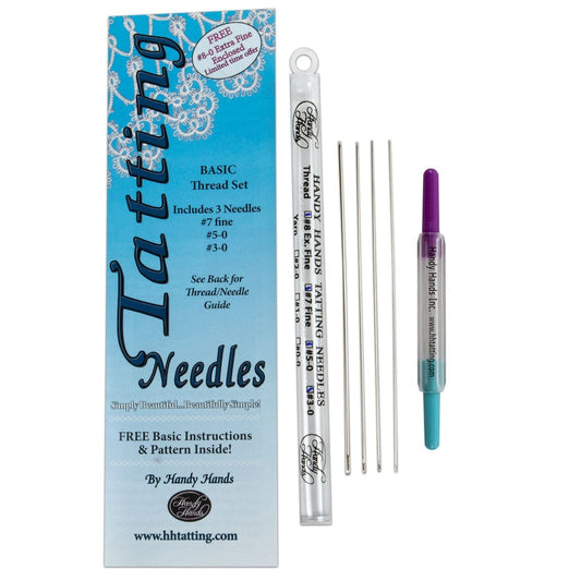 Handy Hands Tatting Needle Set - Size 7, 5, and 3 PLUS size 8